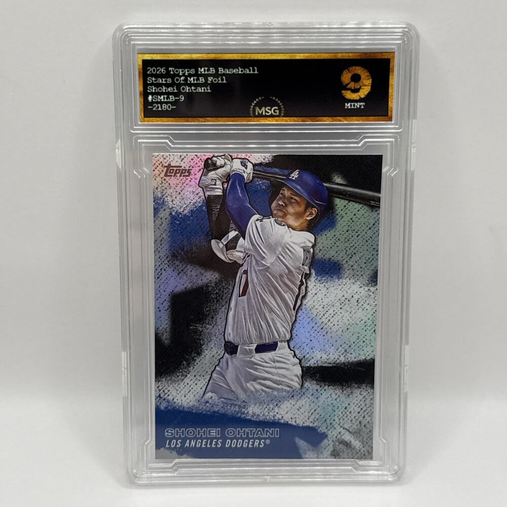 2026 MLB Topps Series 1-Stars Of The MLB-Shohei Ohtani #SMLB-9 Graded 9 Dodgers